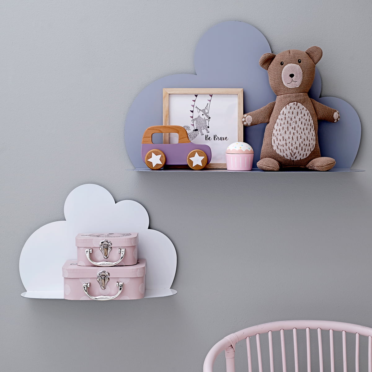 Raft - Cloud Shelf Metal, white 30x40cm | Bloomingville - 1 | YEO