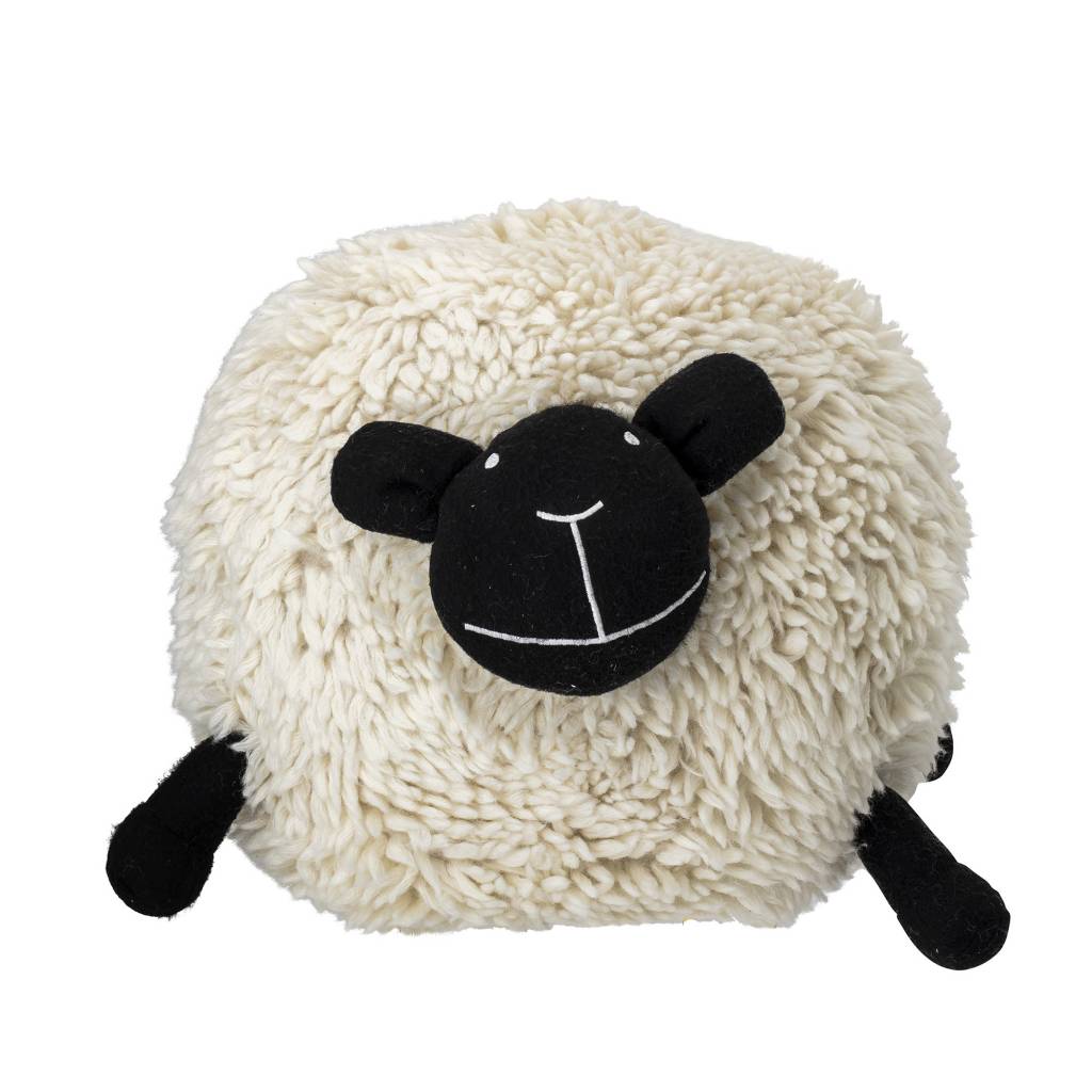 Perna - Mini Pouf White Sheep | Bloomingville - 1 | YEO