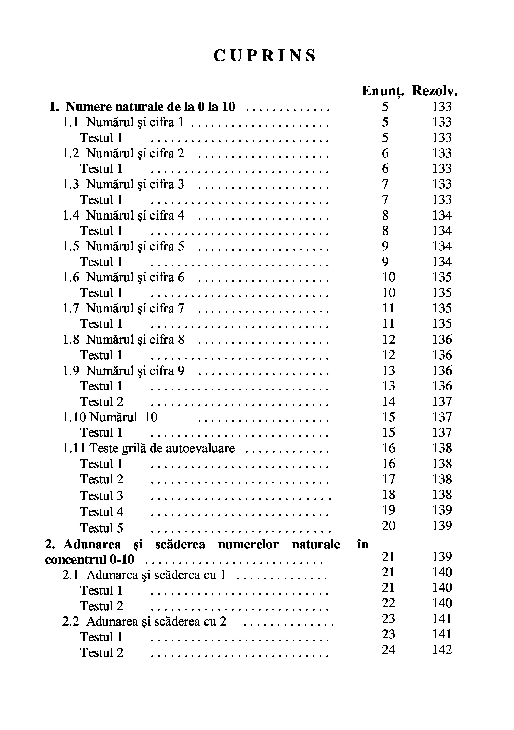 Teste grila de autoevaluare la matematica pentru clasa I | Gheorghe Adalbert Schneider - 8 | YEO