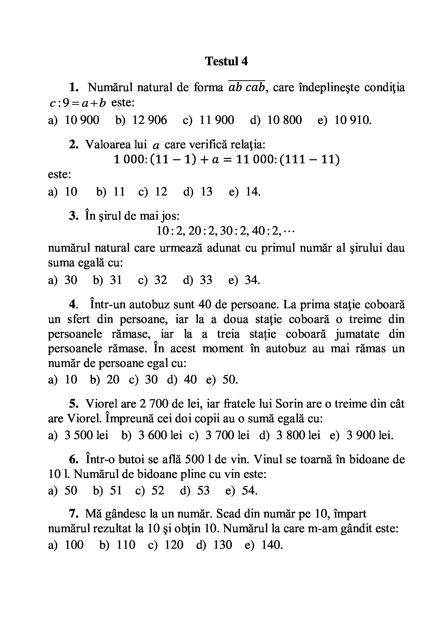 Sa invatam rapid matematica, clasa a IV-a | Gheorghe Adalbert Schneider - 7 | YEO