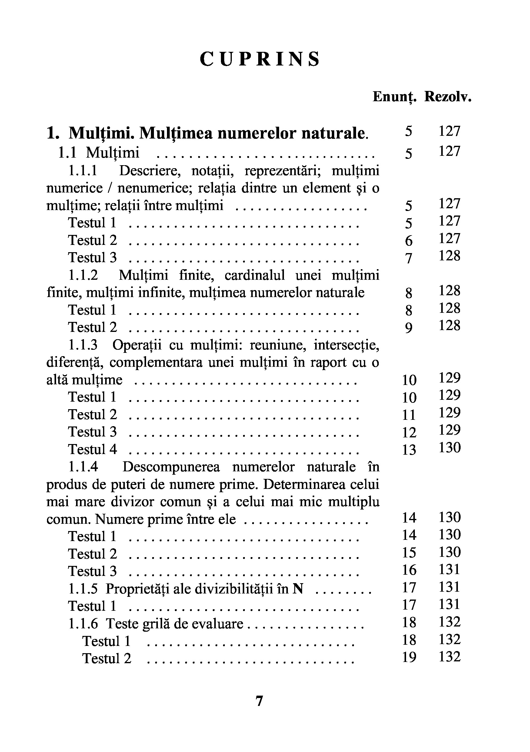 Teste grila de autoevaluare la matematica pentru alasa a VI-a | Gheorghe Adalbert Schneider - 6 | YEO