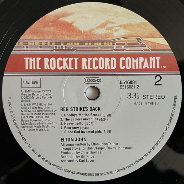 Reg Strikes Back - Vinyl | Elton John - 2 | YEO