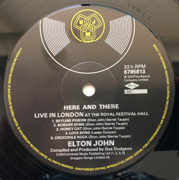 Here And There - Vinyl | Elton John - 1 | YEO