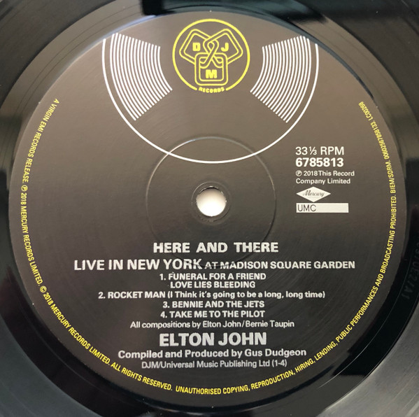 Here And There - Vinyl | Elton John - 2 | YEO