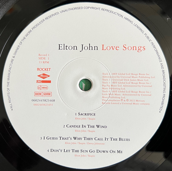 Love Songs - Vinyl | Elton John - 1 | YEO