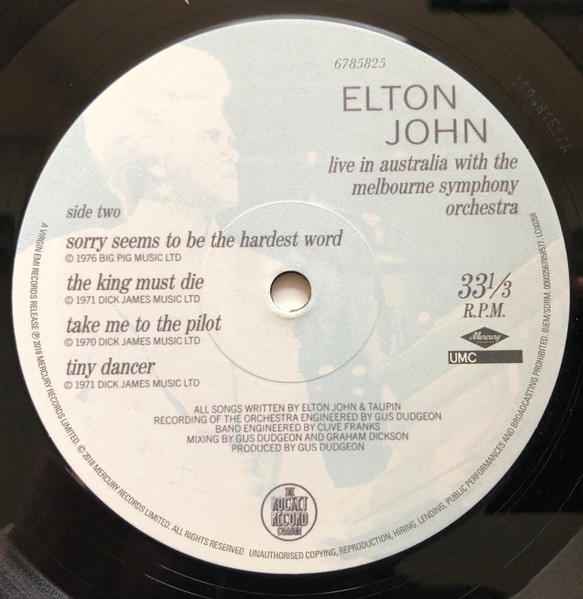 Live In Australia - Vinyl | Elton John - 2 | YEO