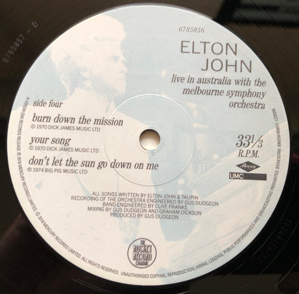 Live In Australia - Vinyl | Elton John - 4 | YEO