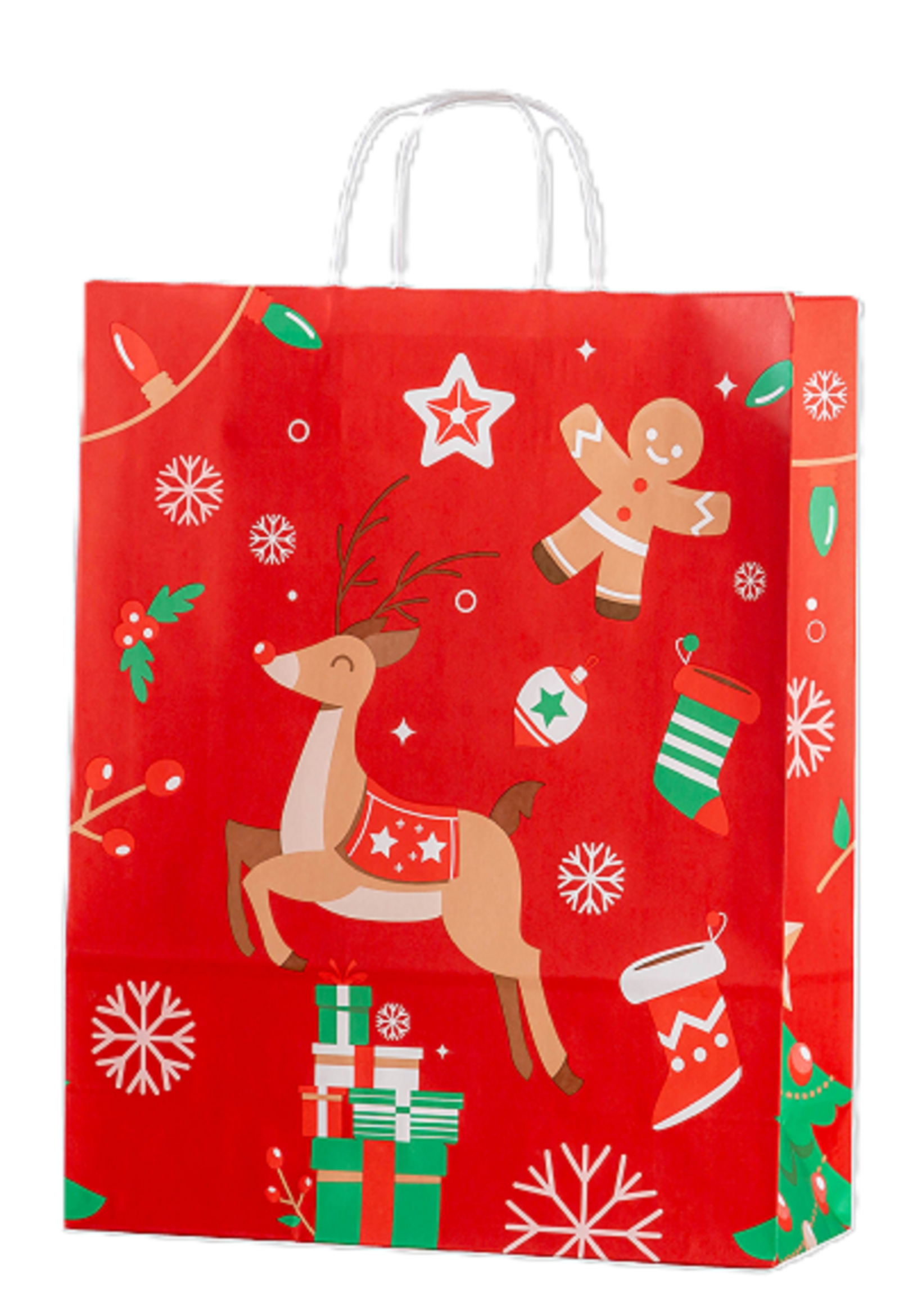 Punga cadou - Christmas - Mare - Mai multe modele - Pret pe bucata | Sav Com - 1 | YEO