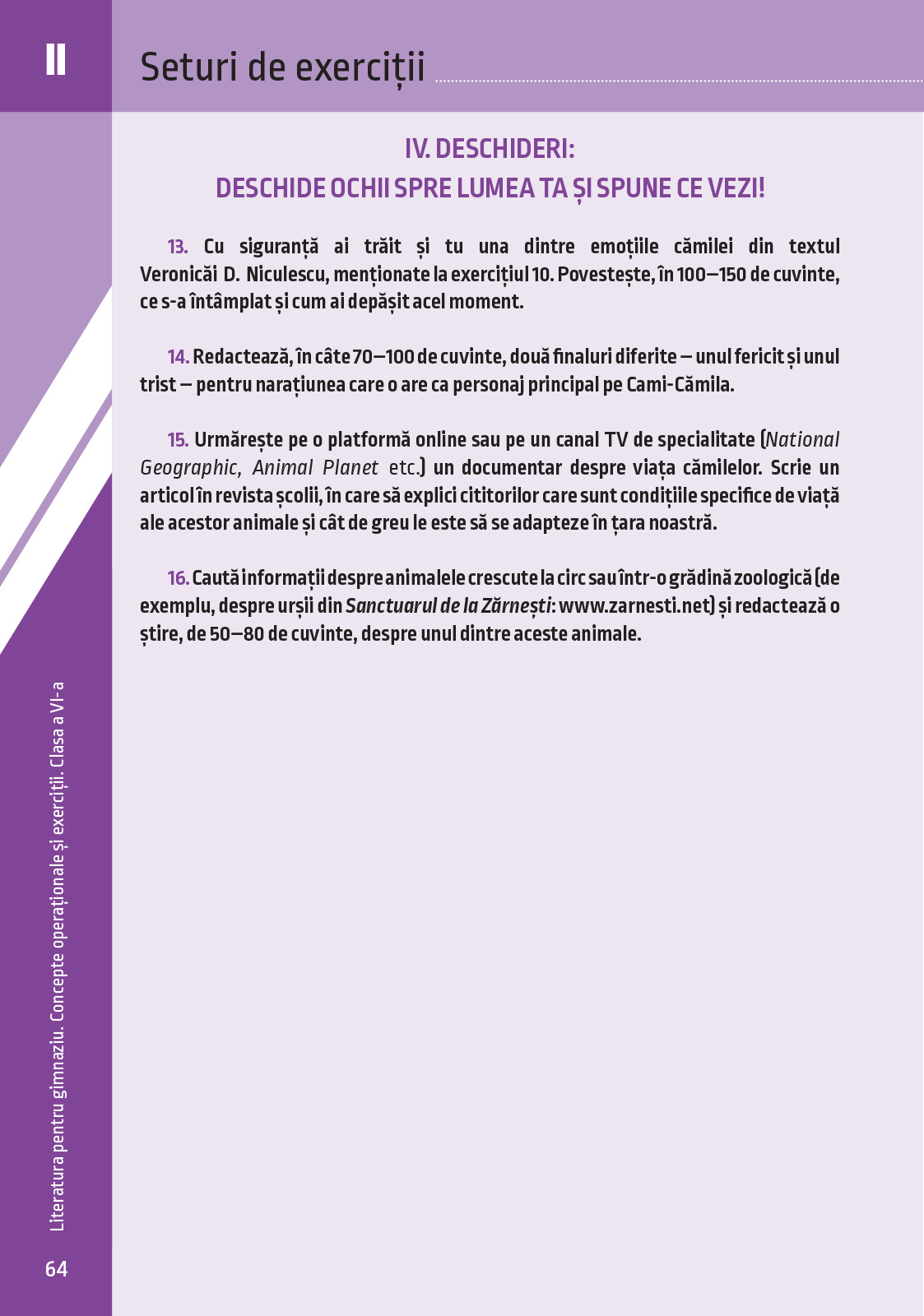 Literatura pentru gimnaziu. Concepte operationale si exercitii. Clasa a VI-a | Irina-Roxana Georgescu, Delia-Monica Georgescu, Raluca-Diana Raducanu, Adriana Dudas-Vasile, Adriana Chioaru, Amalia Gabriela Serbu - 7 | YEO