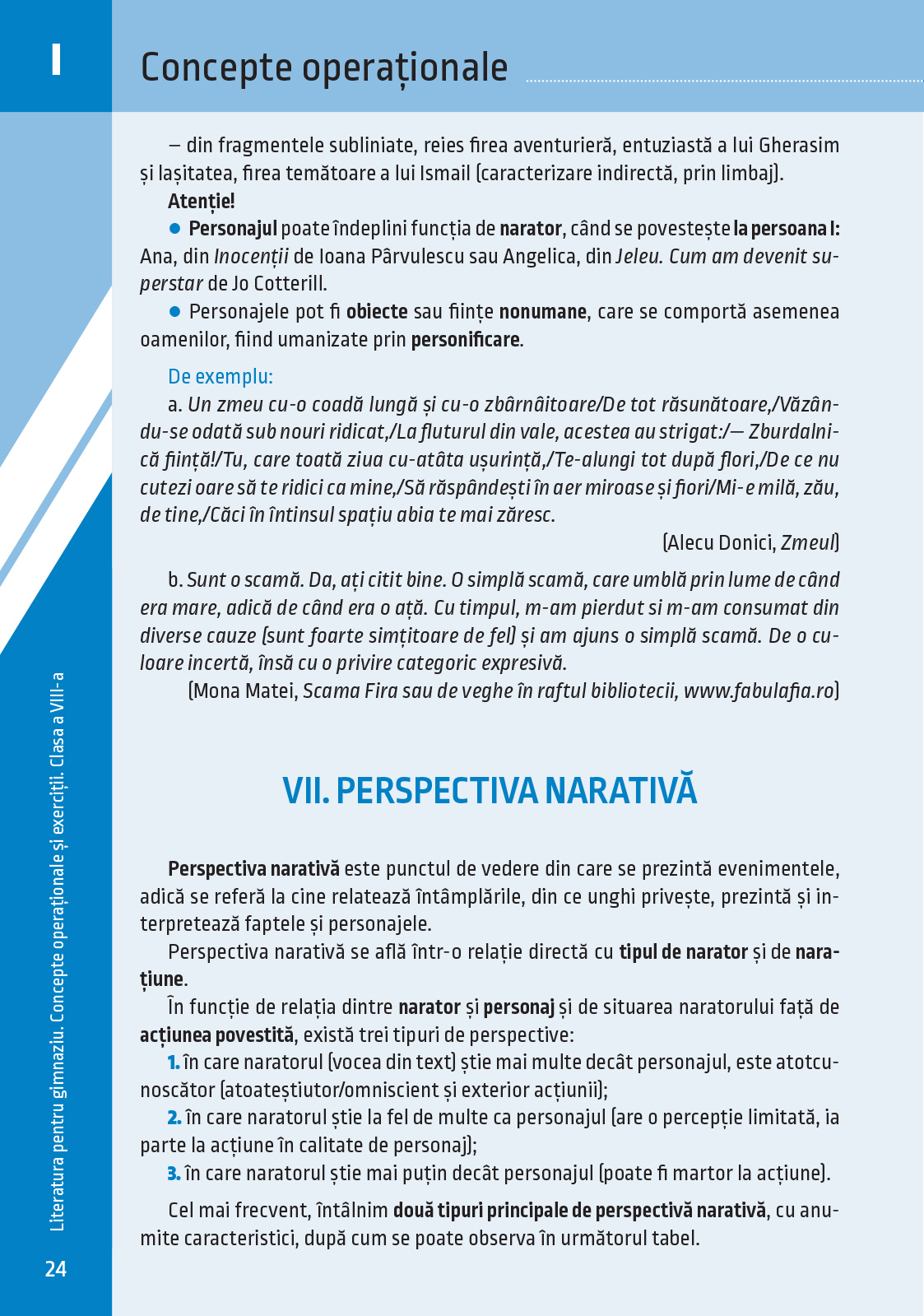 Literatura pentru gimnaziu. Concepte operationale si exercitii. Clasa a VIII-a | Irina-Roxana Georgescu, Delia-Monica Georgescu, Raluca-Diana Raducanu, Adriana Dudas-Vasile, Adriana Chioaru, Amalia Gabriela Serbu - 4 | YEO