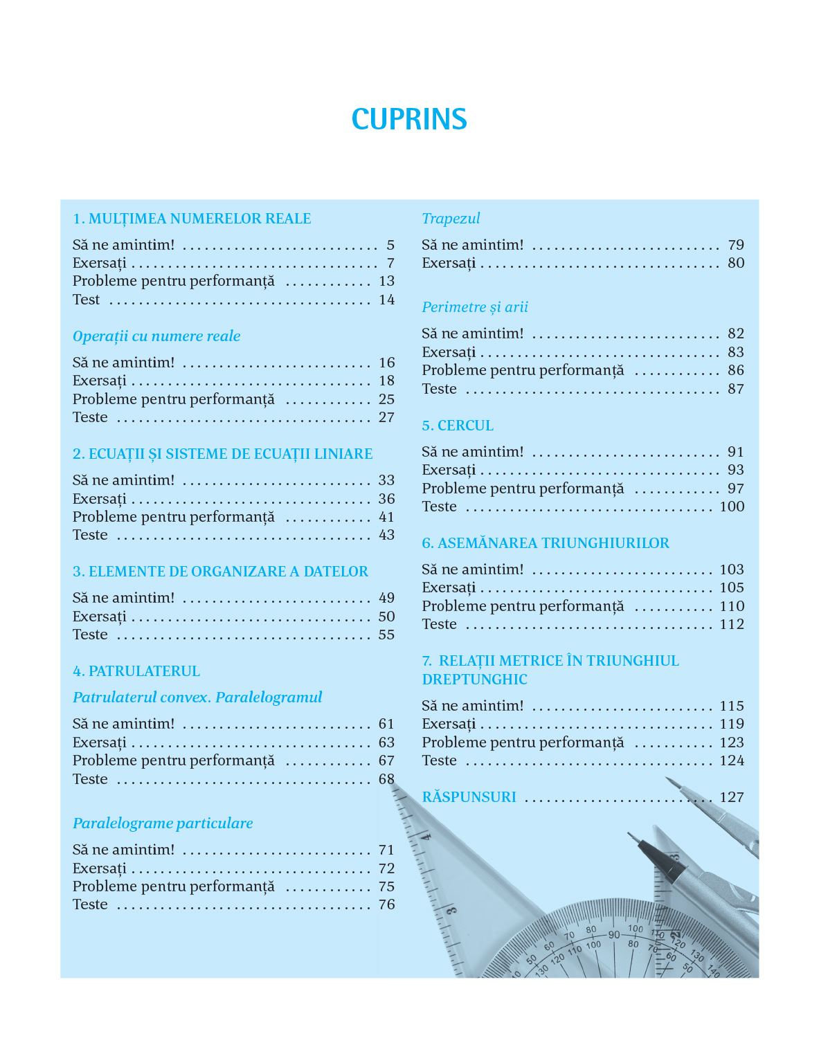 Matematica pas cu pas. Exercitii si probleme pentru clasa a VII-a, editia a II-a revizuita si adaugita | Radu Gologan, Camelia Elena Neta, Ciprian Constantin Neta, Gabriel Vrinceanu - 1 | YEO