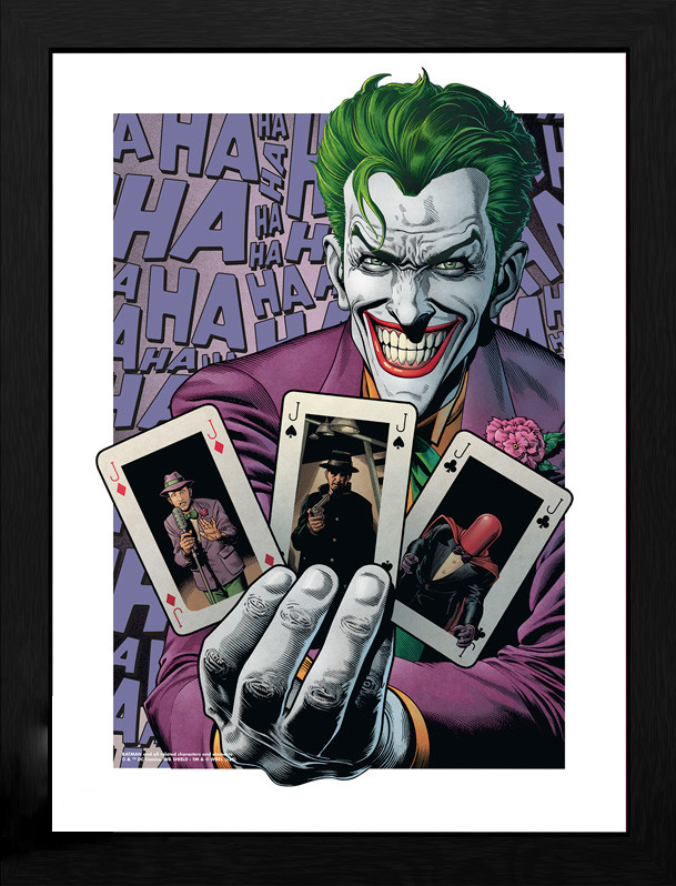 Poster inramat - DC Comics - The Joker Haha Cards | GB Eye