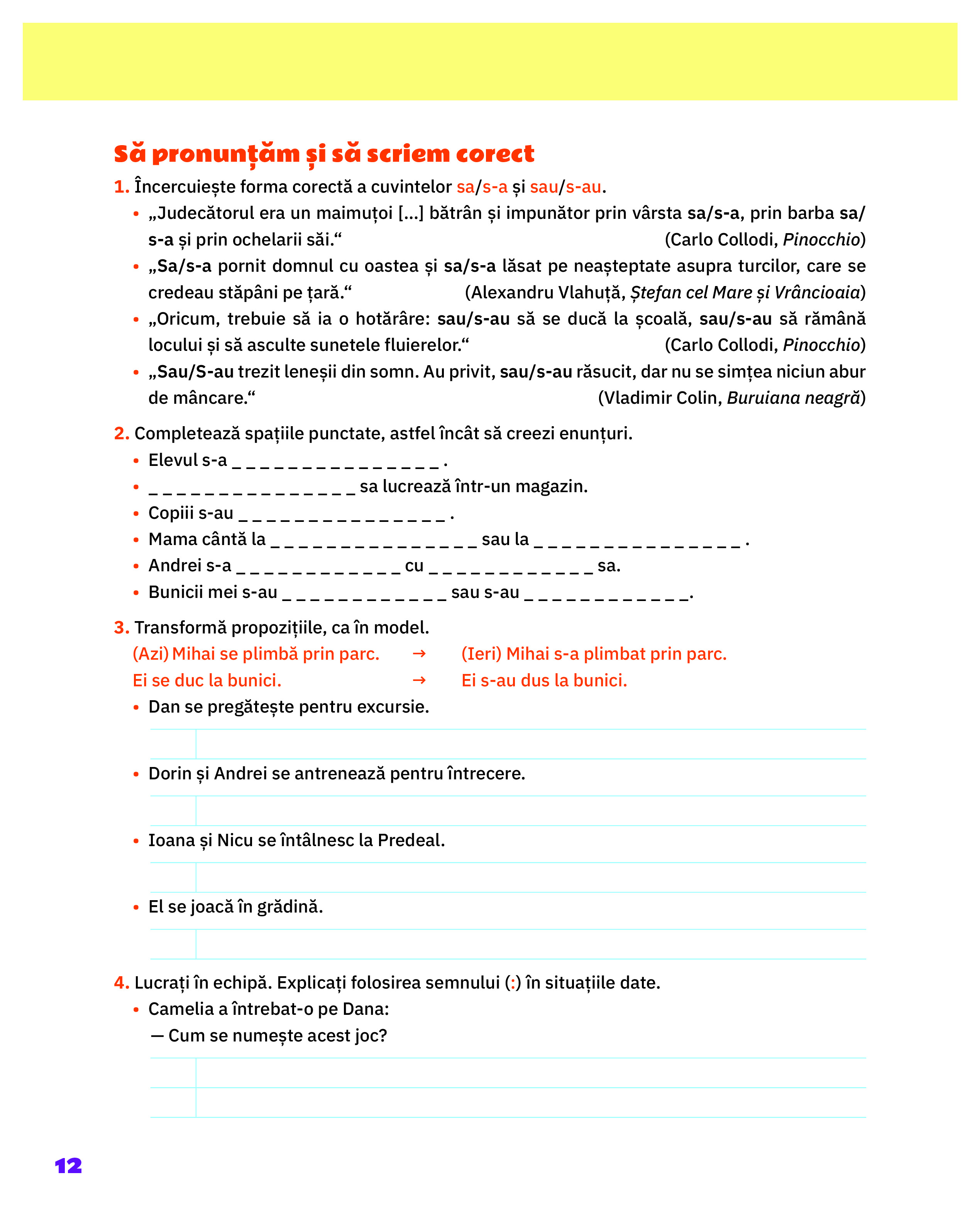 Limba si literatura romana - Clasa a III-a, Caietul elevului | Cleopatra Mihailescu, Tudora Pitila - 9 | YEO