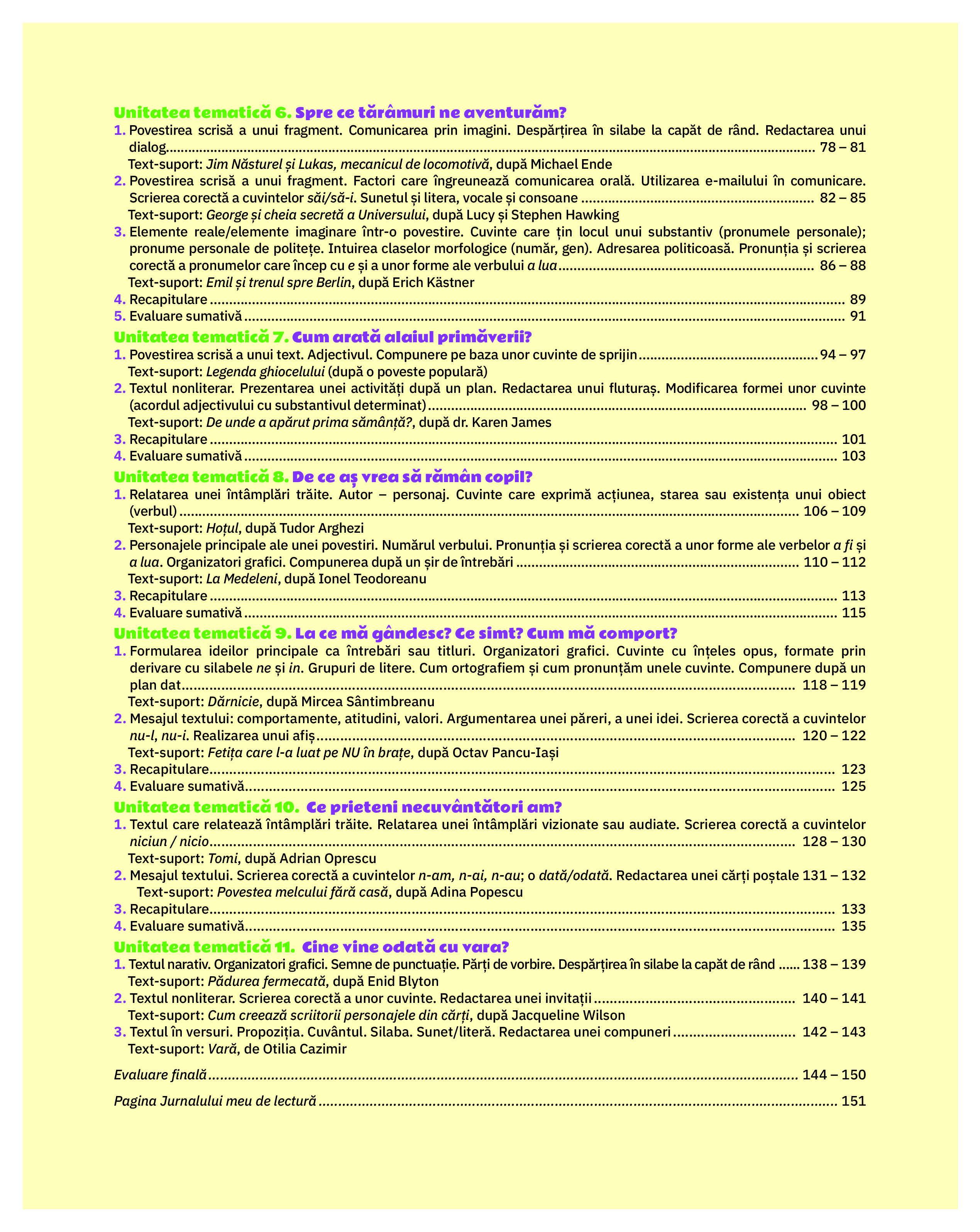 Limba si literatura romana - Clasa a III-a, Caietul elevului | Cleopatra Mihailescu, Tudora Pitila - 1 | YEO