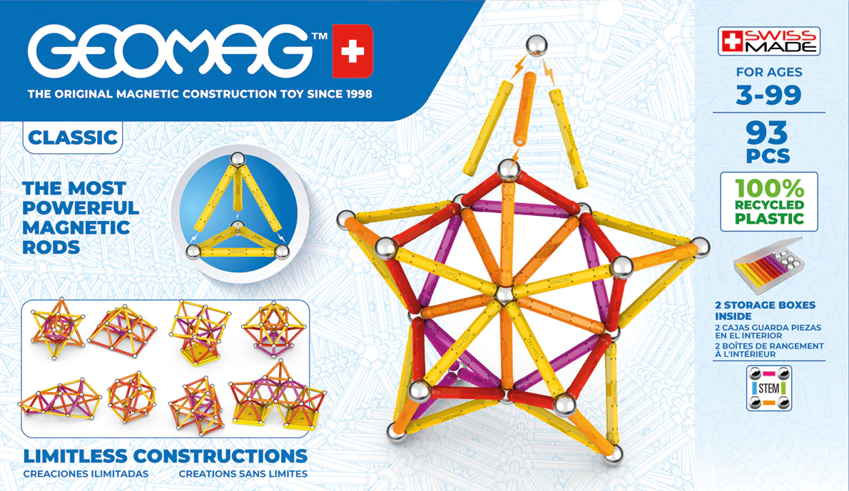 Set de constructie - Classic 93 piese | Geomag