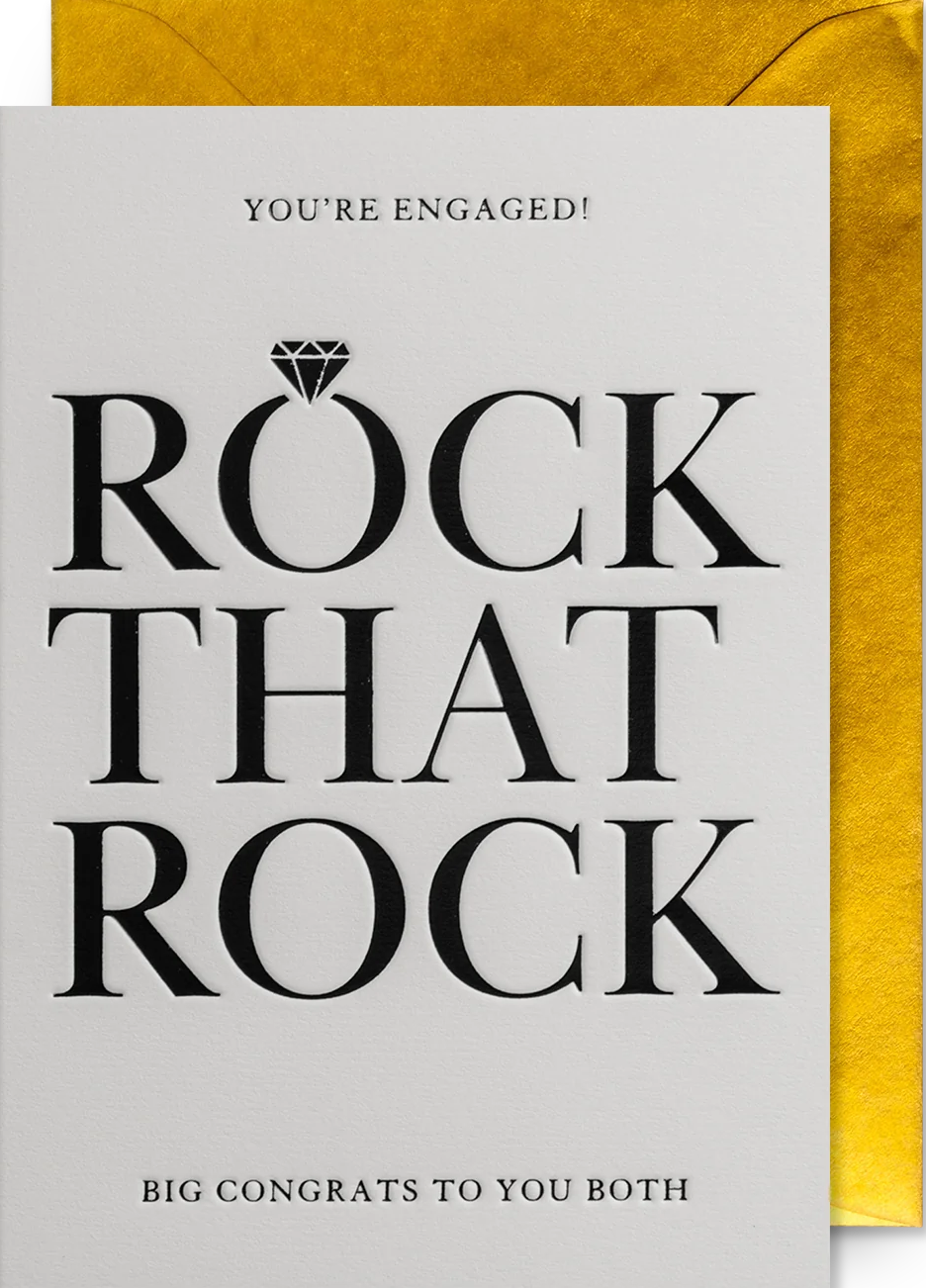 Felicitare - Postco - Rock that Rock - Contemporary Engagement Card | Lagom Design - 2 | YEO