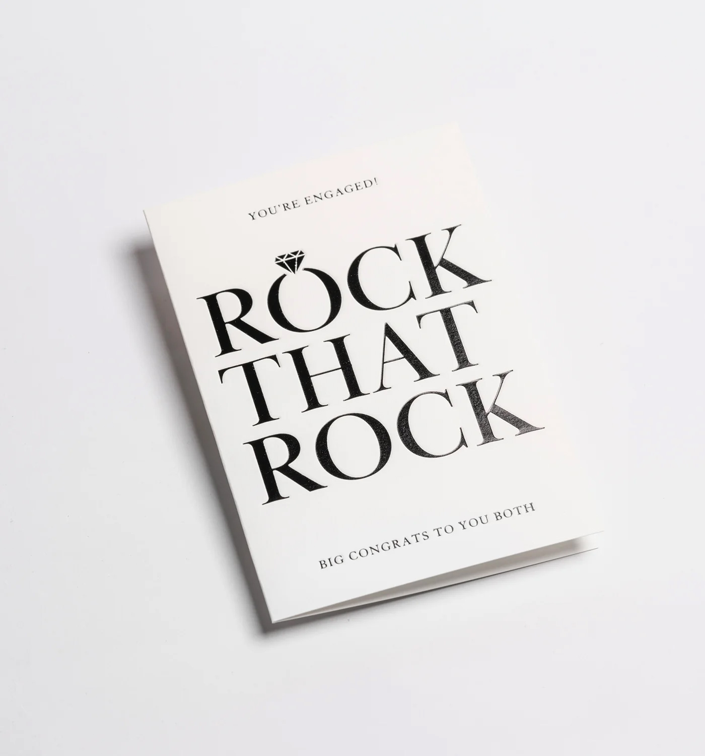 Felicitare - Postco - Rock that Rock - Contemporary Engagement Card | Lagom Design