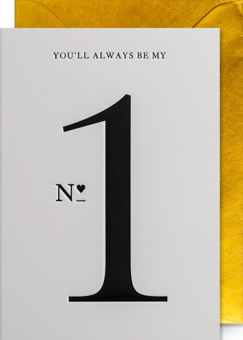 Felicitare - Postco - You\'ll Always Be My No.1 - Greeting Card | Lagom Design - 2 | YEO