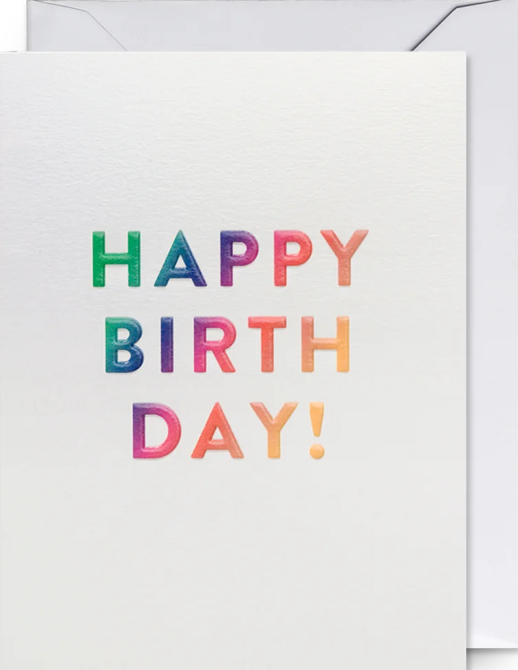 Felicitare - Cozy - Happy Birthday! Rainbow - Mini Card | Lagom Design