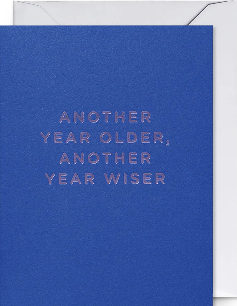 Felicitare - Cherished - Another Year Older, Another Year Wiser - Mini Card | Lagom Design