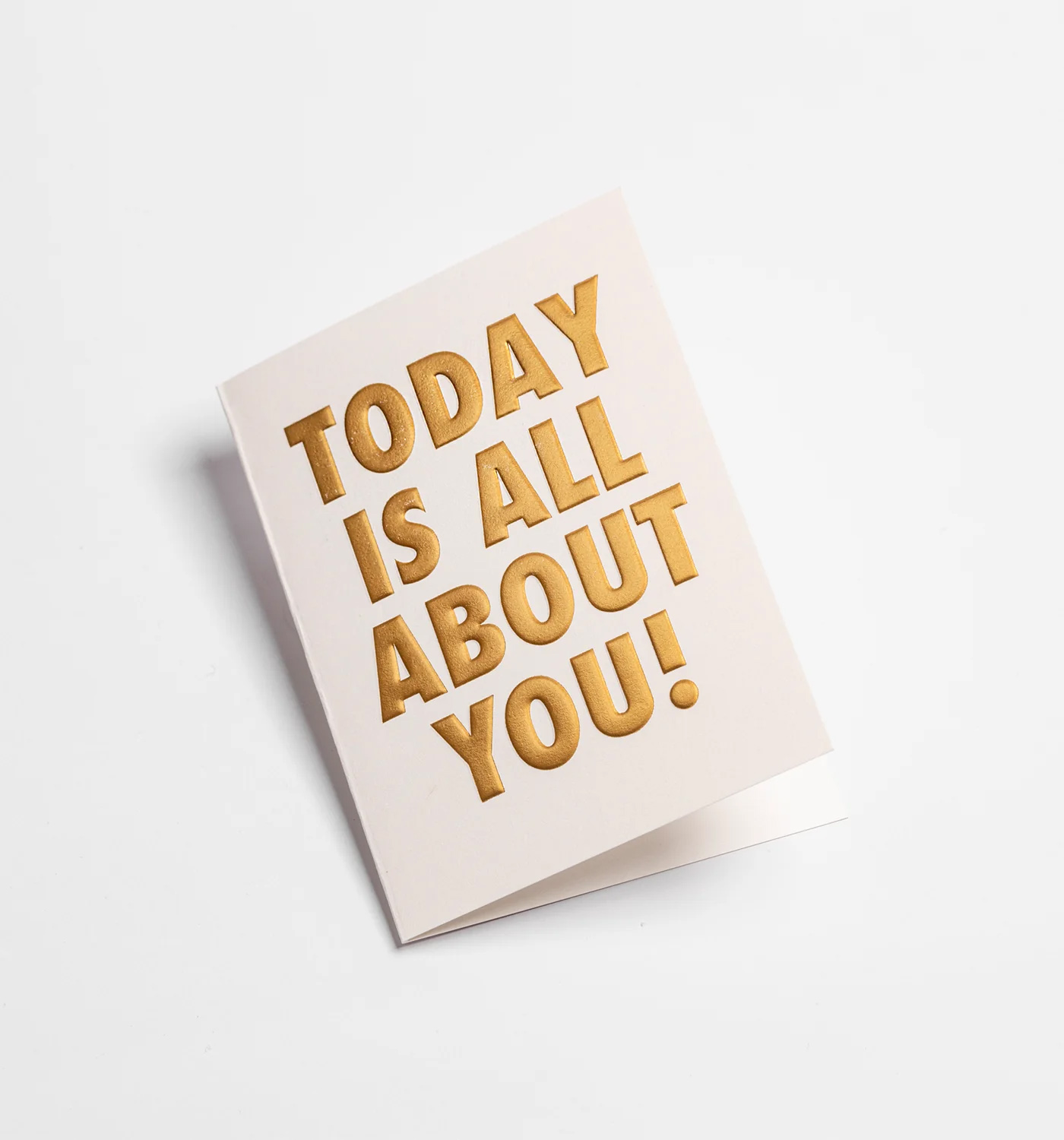 Felicitare - Kelly Hyatt - Today is All About You! Golden - Mini Card | Lagom Design