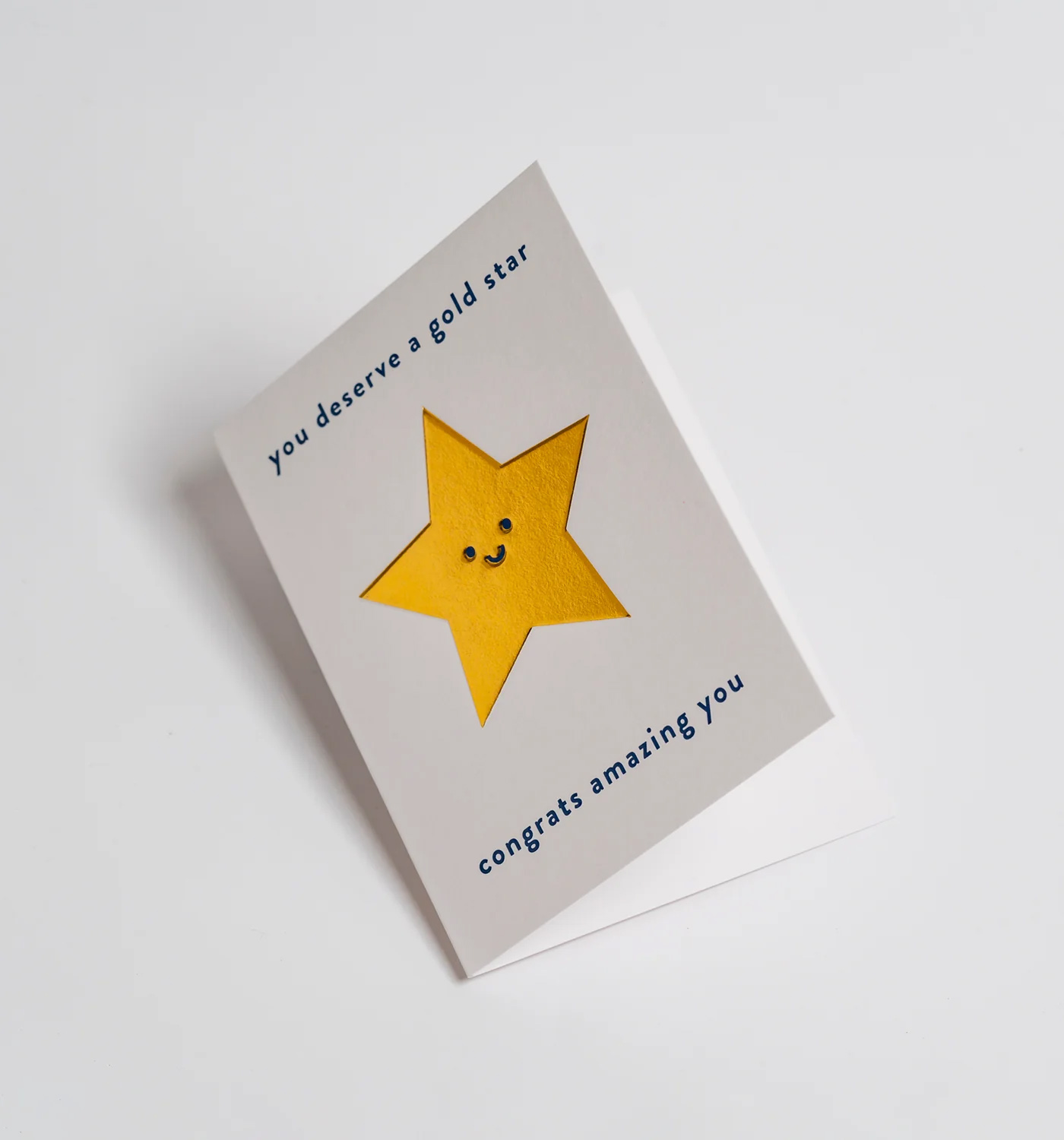 Felicitare - Cozy - You Deserve a Gold Star, Congrats Amazing You - Mini Card | Lagom Design