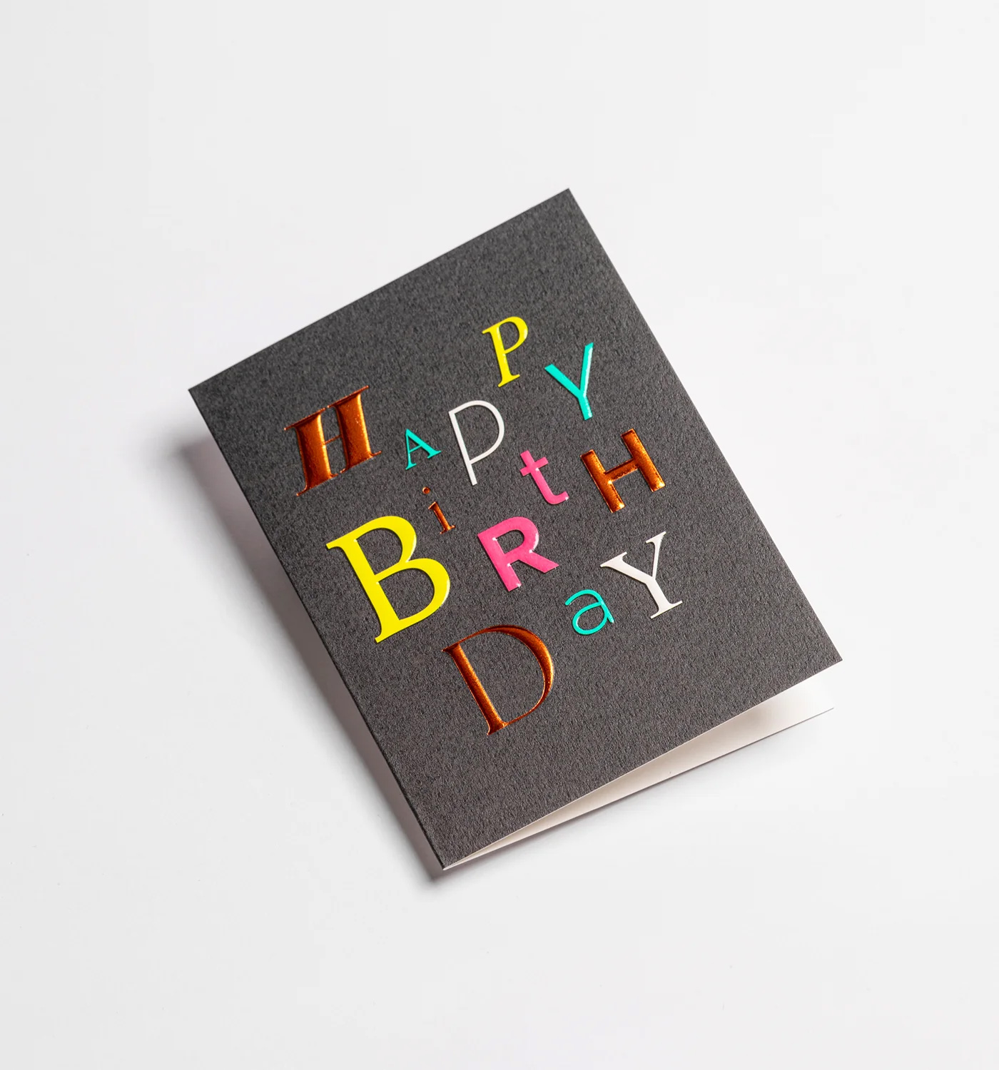 Felicitare - Kelly Hyatt - Happy Birthday - Type Greeting Card | Lagom Design