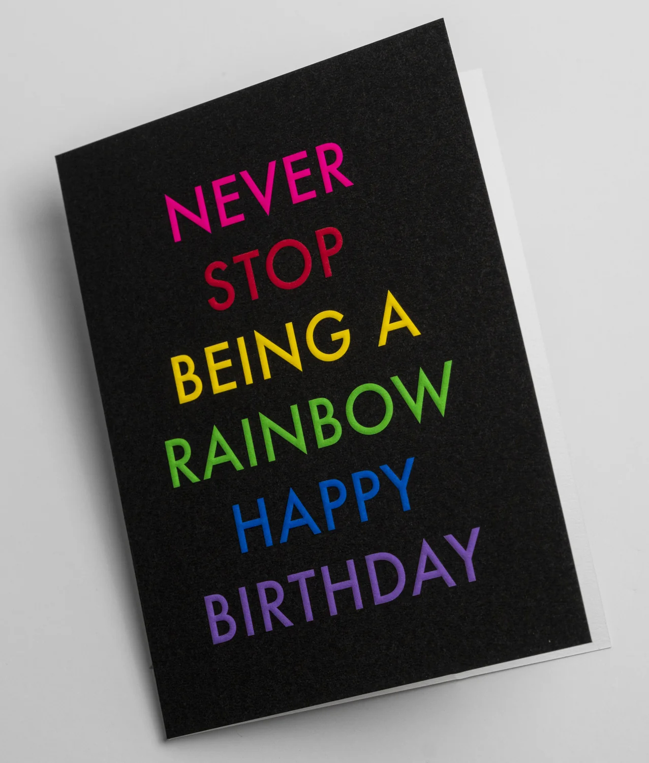 Felicitare - Cozy - Never Stop Being a Rainbow Happy Birthday - Mini Card | Lagom Design