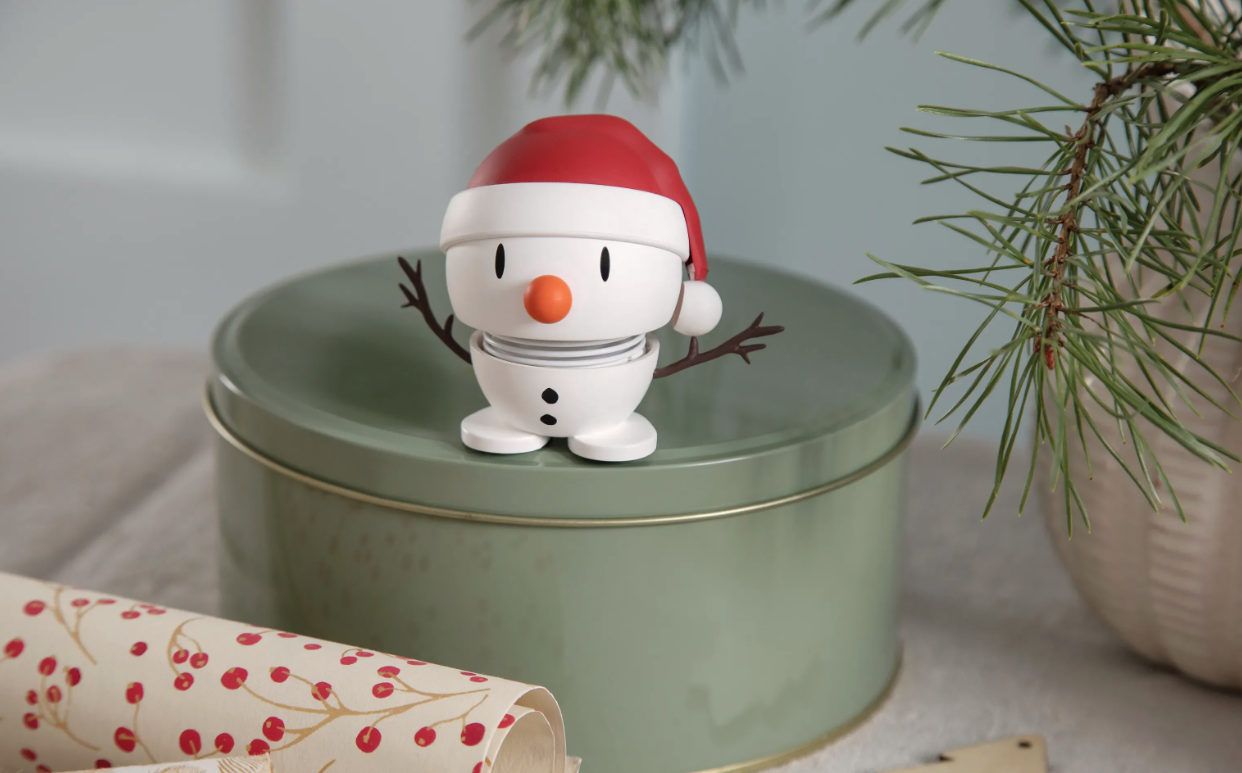 Figurina - Soft Santa Snowman - White | Hoptimist