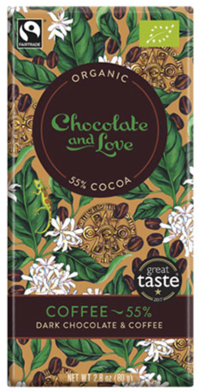 Ciocolata amaruie cu cafea - BIO + RO-ECO-007 | Chocolate and Love