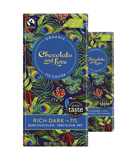 Ciocolata amaruie organica - 71% cacao - BIO + RO-ECO-007 | Chocolate and Love