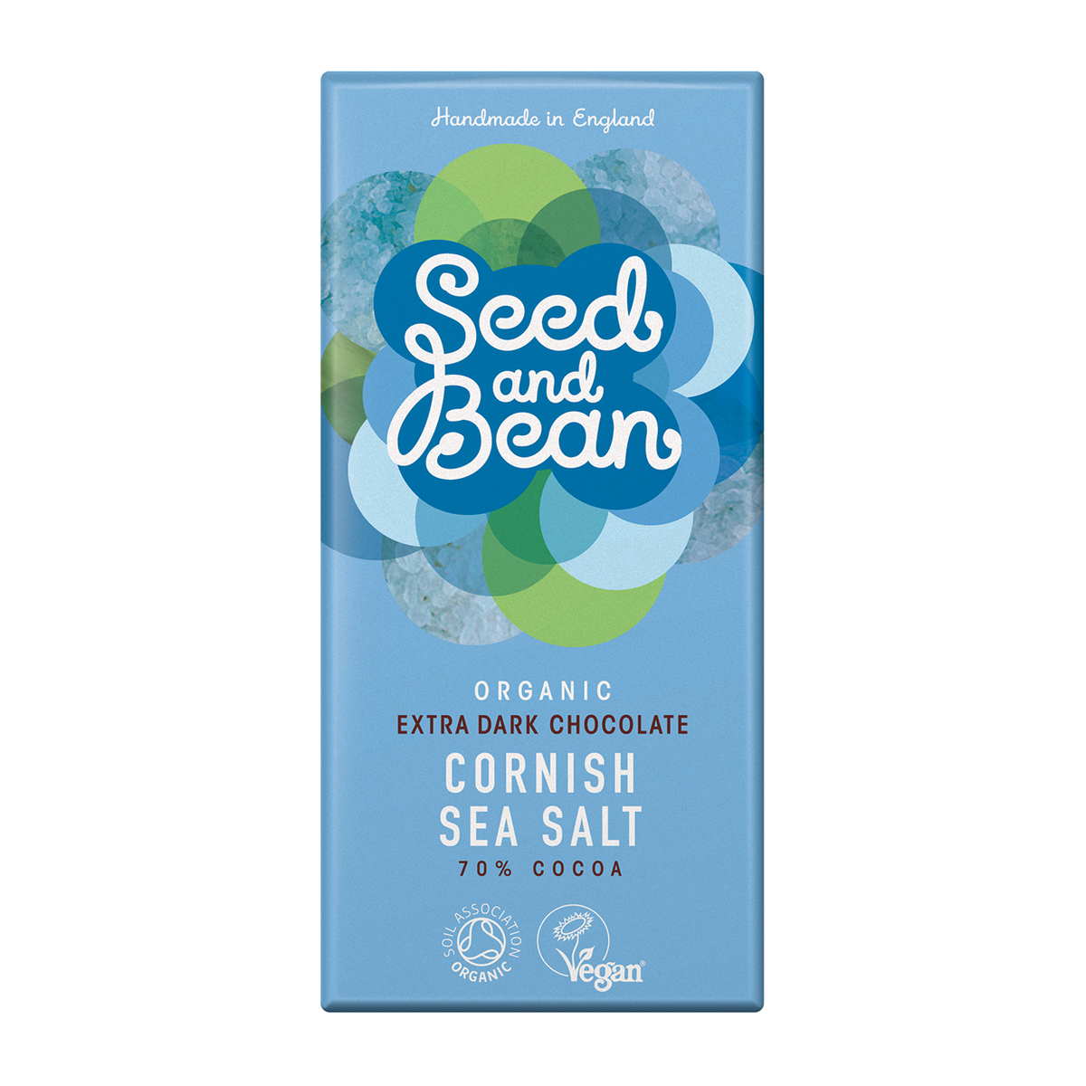 Ciocolata amaruie cu sare de mare din Cornwall Bio | Seed and Bean - 1 | YEO