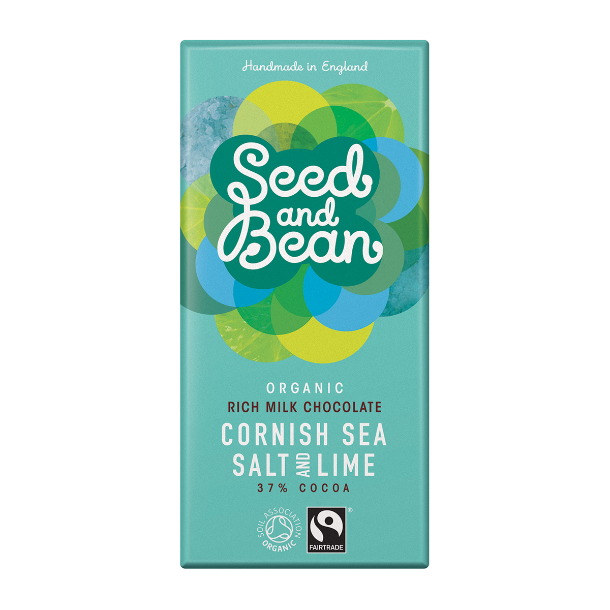 Ciocolata cu lapte cu sare de mare din Cornwall si limeta Bio | Seed and Bean - 1 | YEO