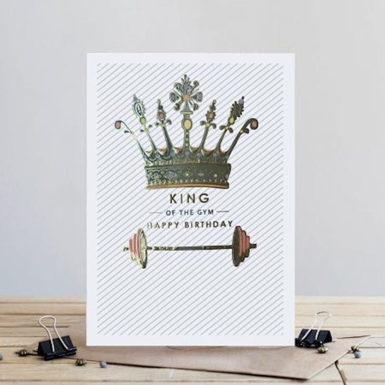 Felicitare - King of the Gym | Louise Tiler Designs