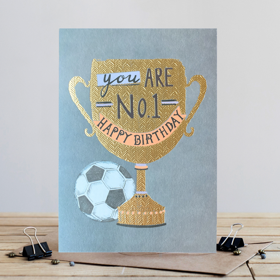 Felicitare - Soccer No 1 | Louise Tiler Designs