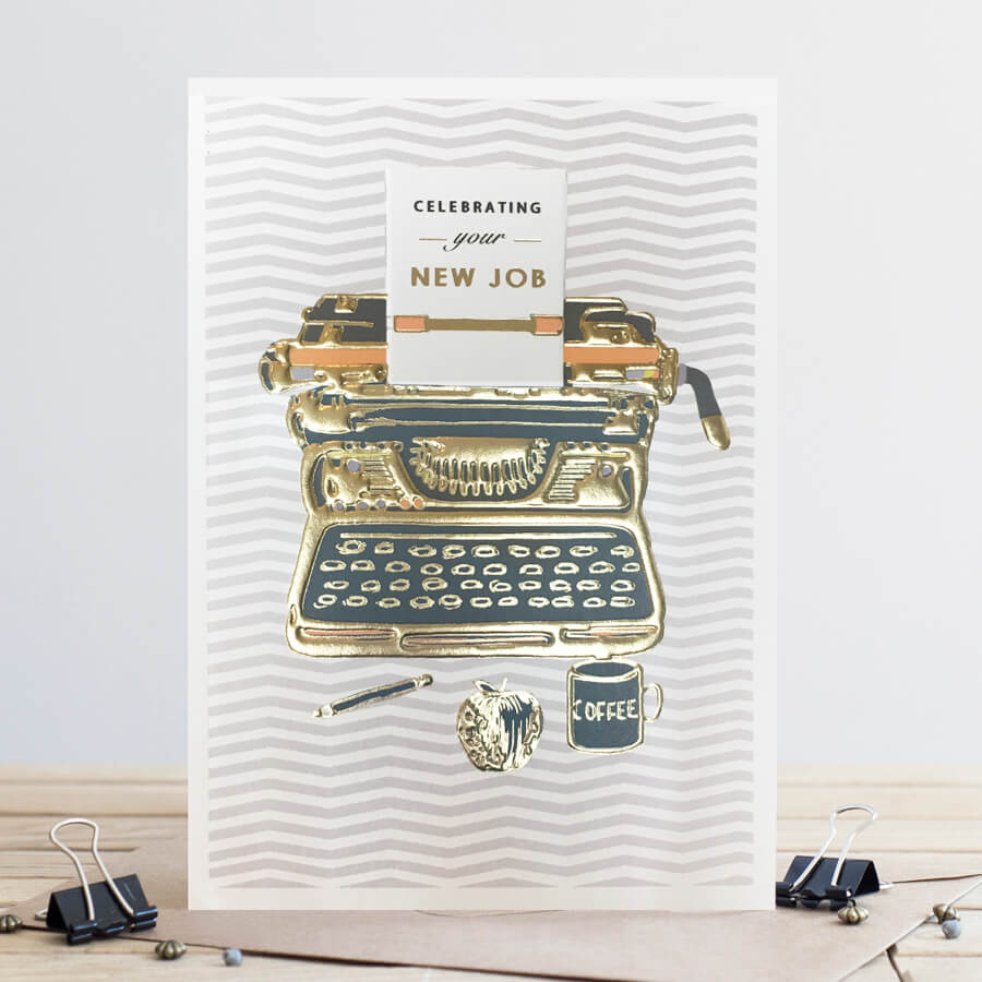 Felicitare - Job Typewriter | Louise Tiler Designs