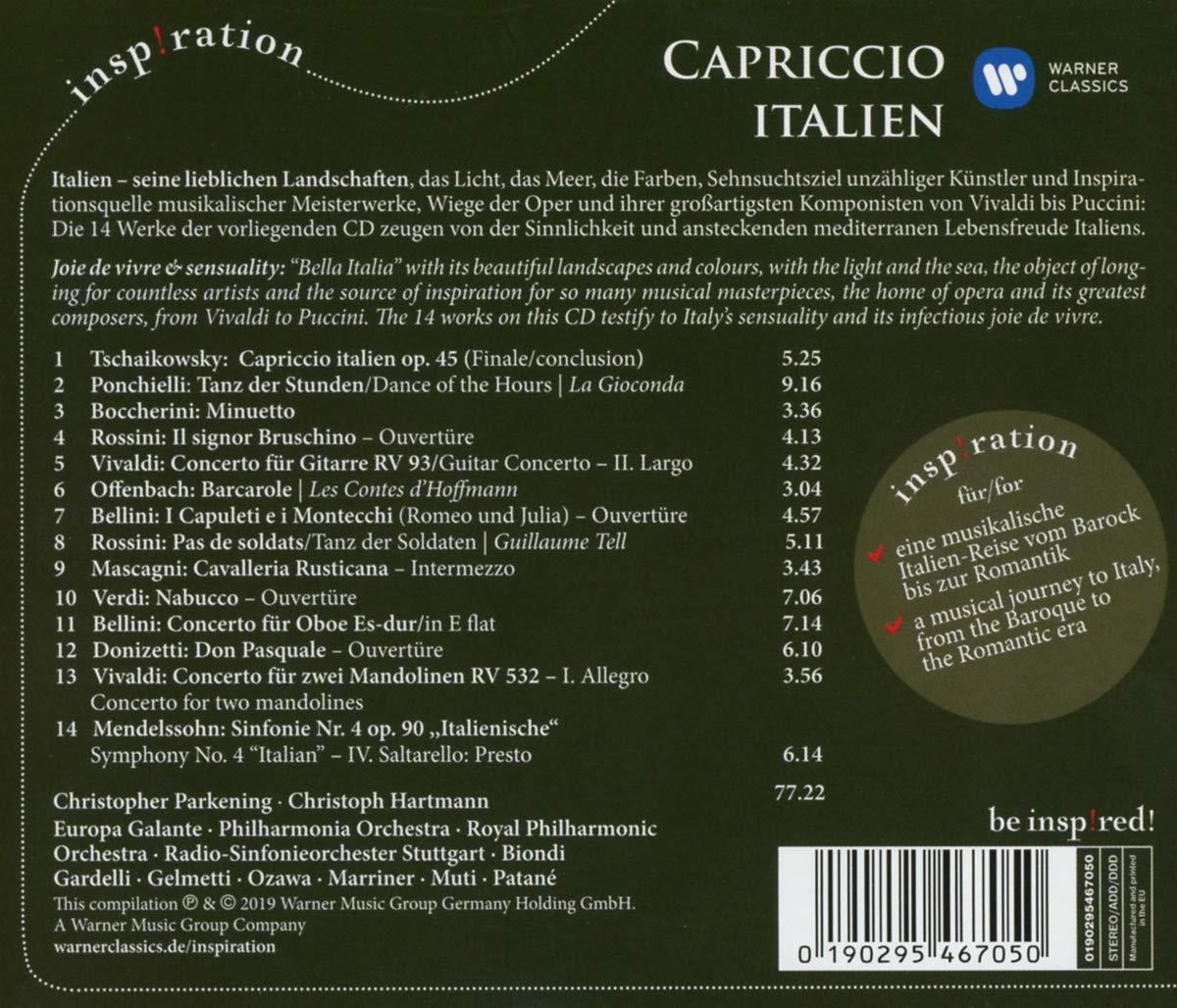 Capriccio Italien | Ceaikovski, Bellin