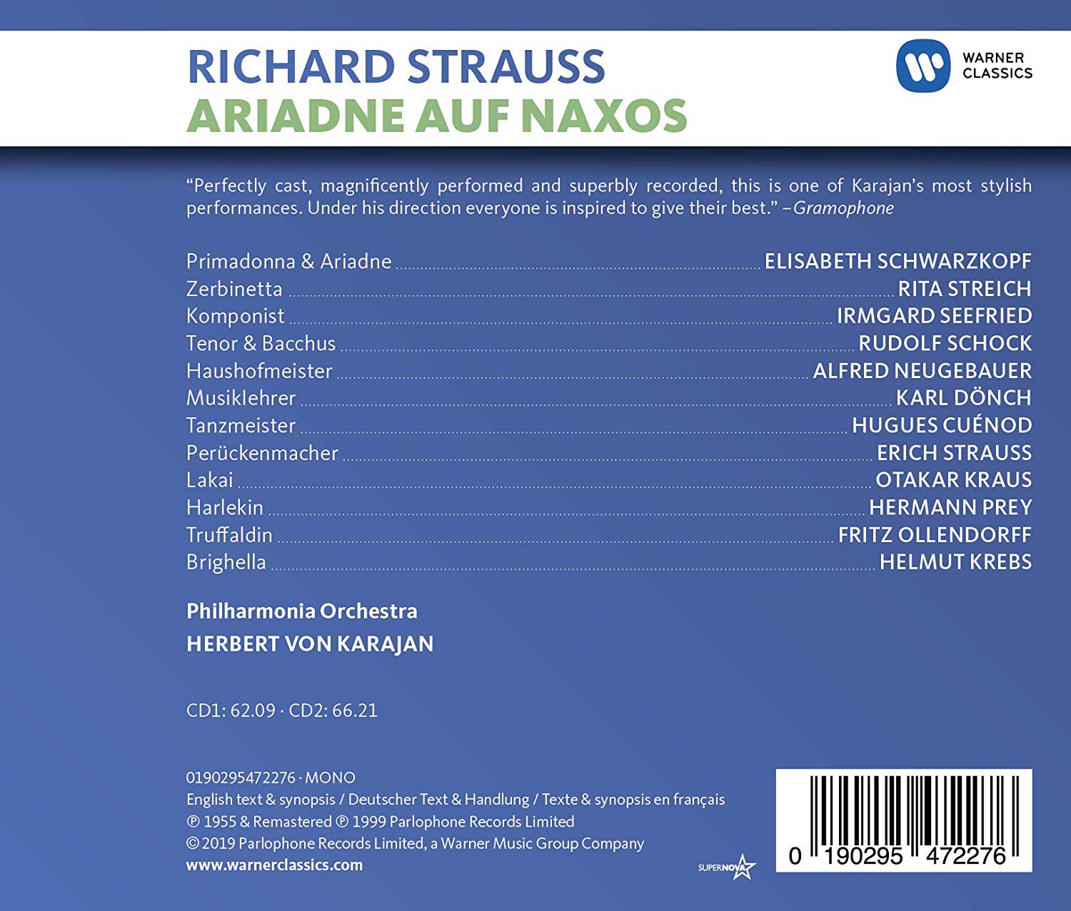 Richard Strauss: Ariadne auf Naxos | Herbert von Karajan