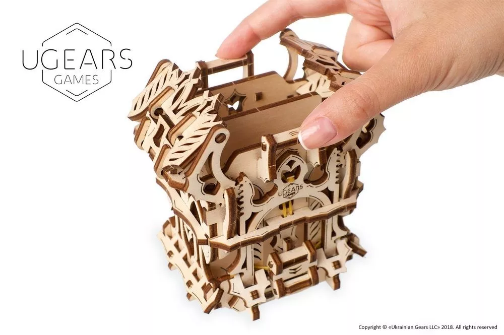 Puzzle 3D - Cutie pentru carti de joc (Deck box) | Ugears