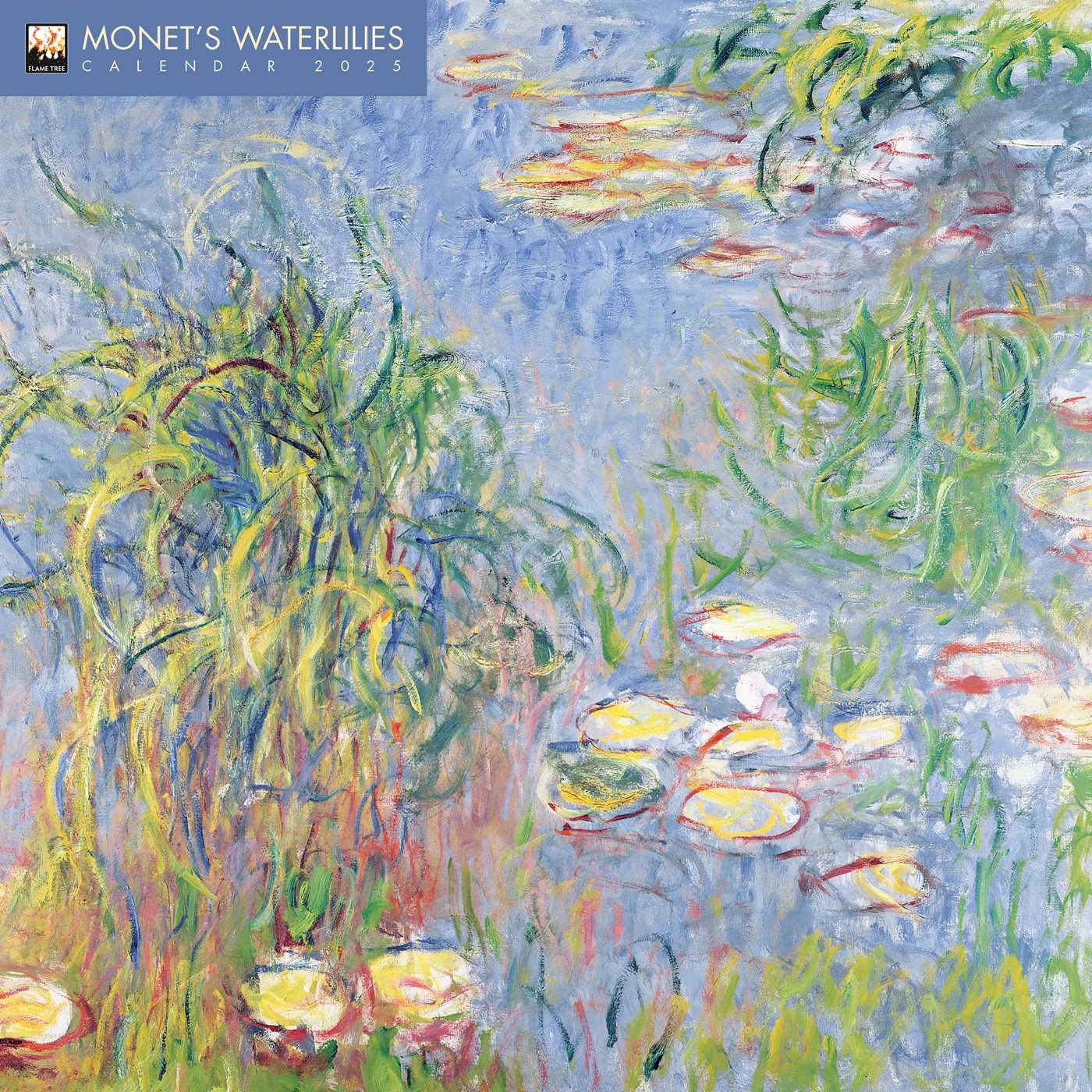 Calendar 2025 - Claude Monet - Monet\'s Waterlilies | Flame Tree Calendars - 1 | YEO