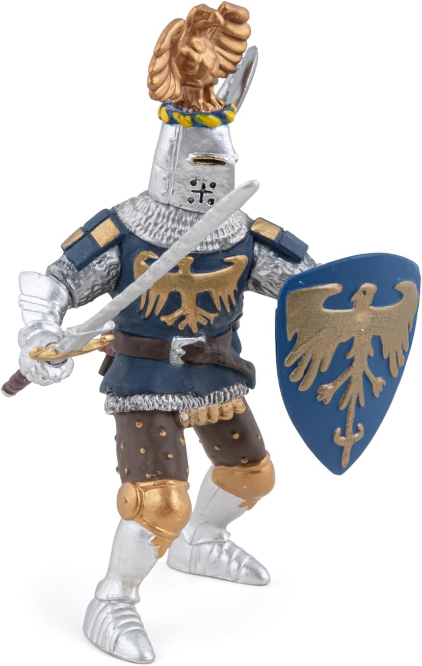 Figurina - Fantasy World - Crested blue knight | Papo - 2 | YEO