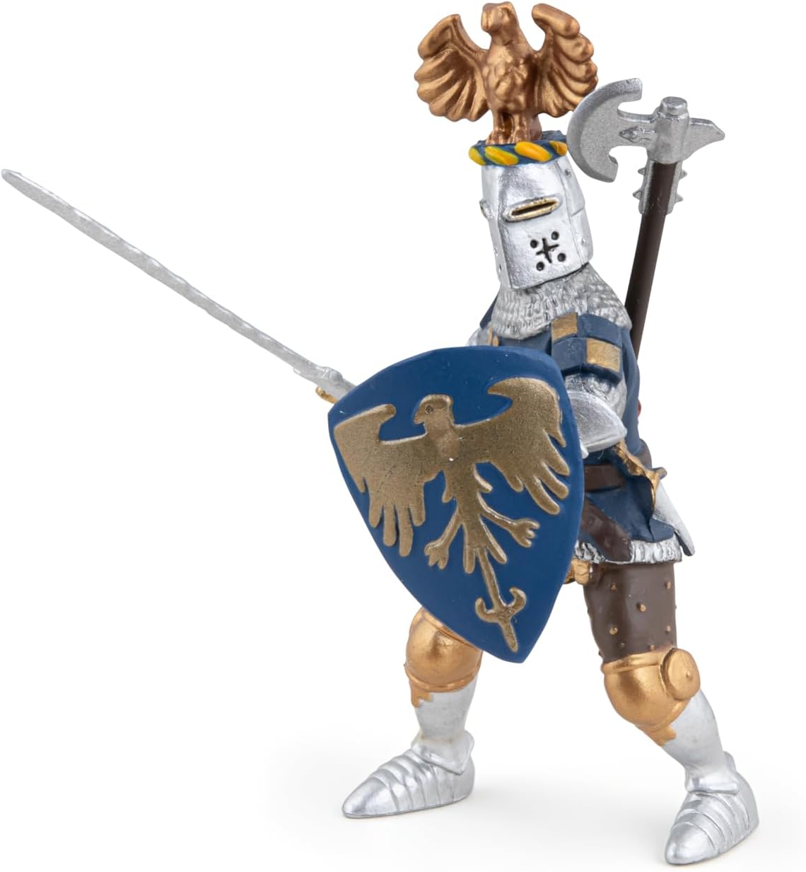 Figurina - Fantasy World - Crested blue knight | Papo - 3 | YEO