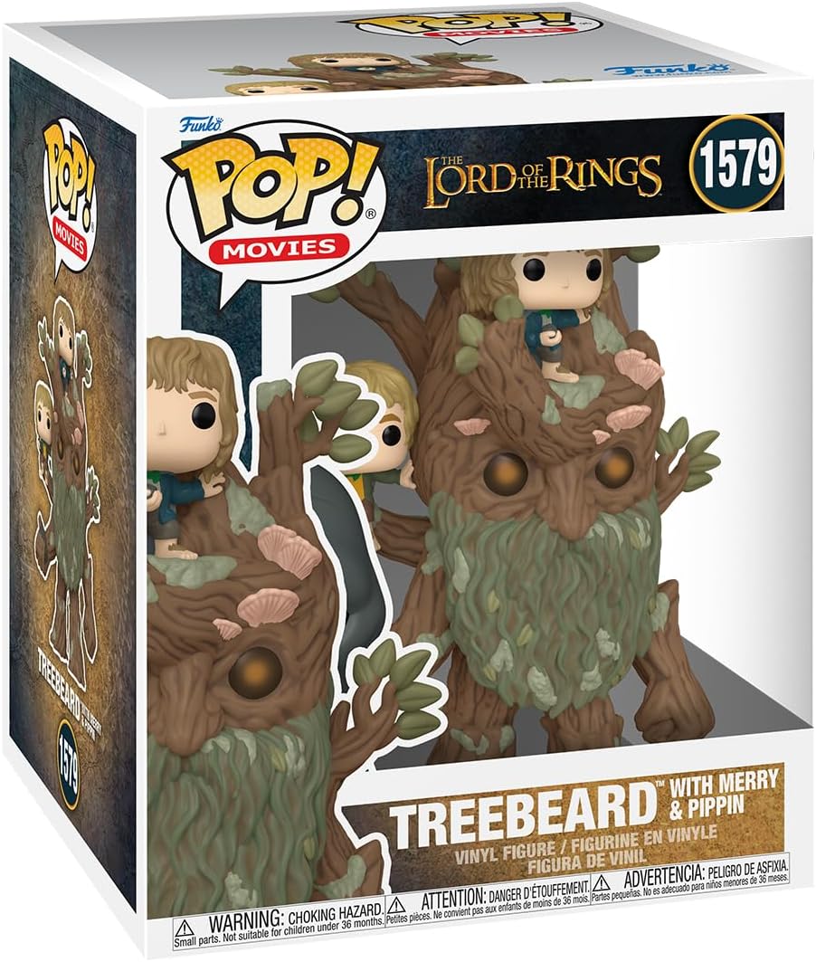 Figurina - Pop! Super The Lord of the Rings: Treebeard (with Merry & Pippin) | Funko - 1 | YEO