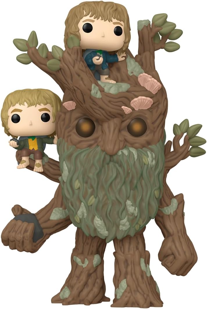 Figurina - Pop! Super The Lord of the Rings: Treebeard (with Merry & Pippin) | Funko