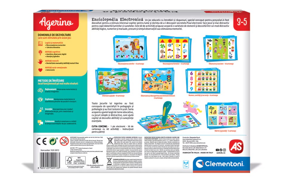 Joc educativ - Agerino - Enciclopedia electronica | Clementoni - 1 | YEO