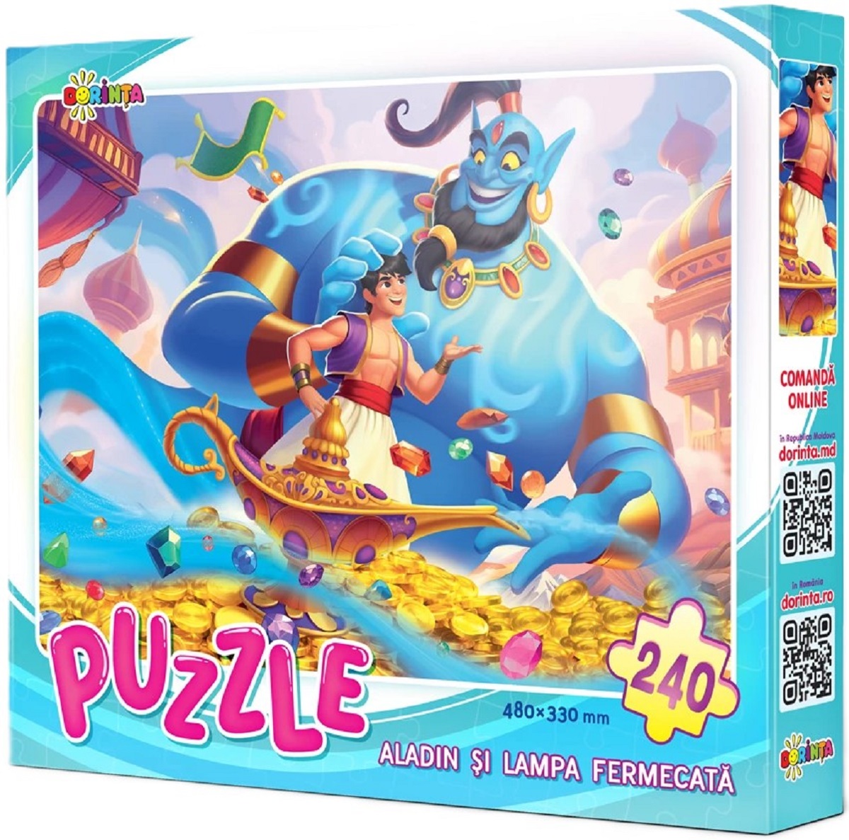 Puzzle 240 piese - Aladin si lampa fermecata | Dorinta - 1 | YEO