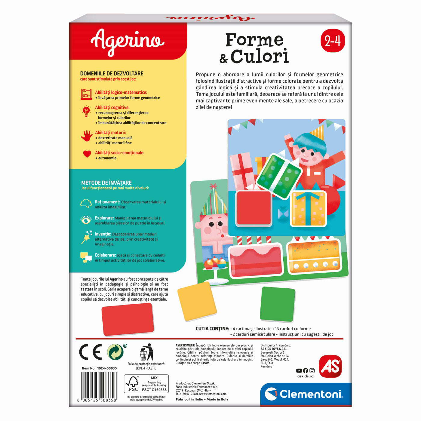 Joc educativ - Forme si culori | AS - 3 | YEO