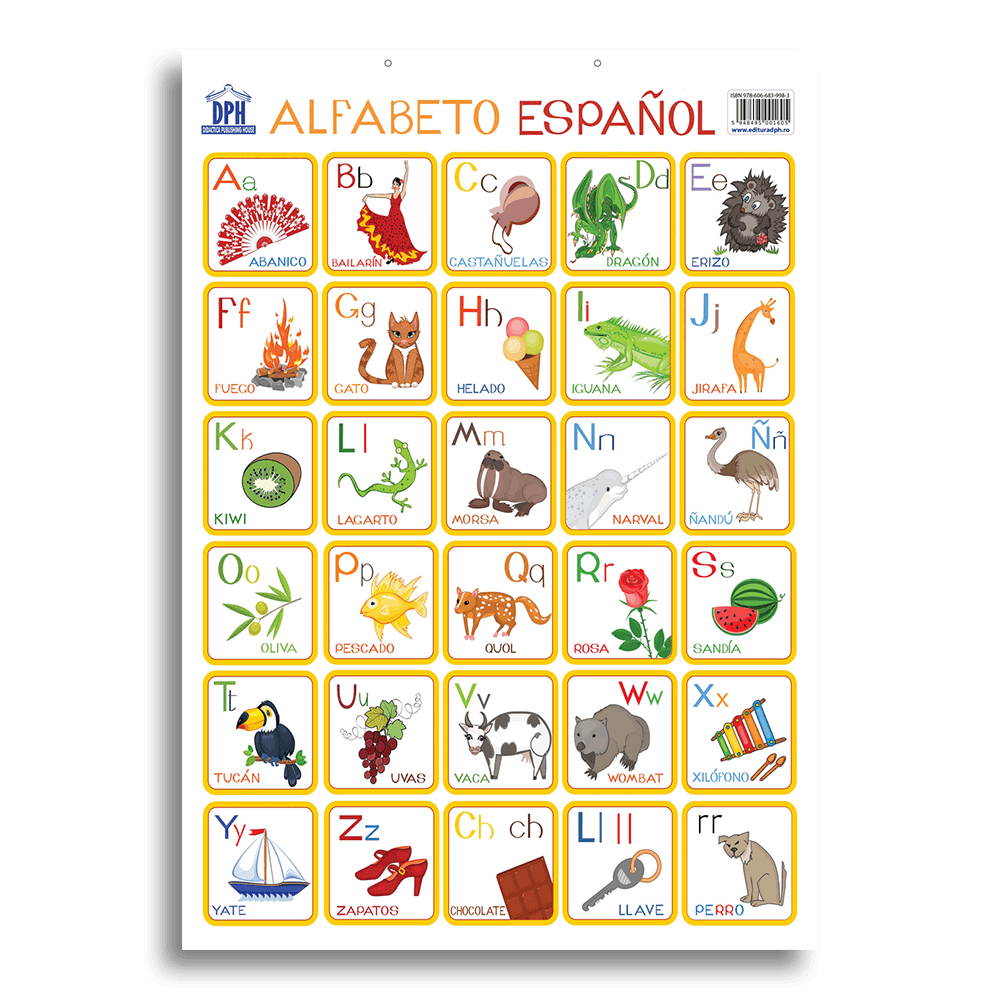 Plansa - Alfabetul ilustrat al limbii spaniole | 