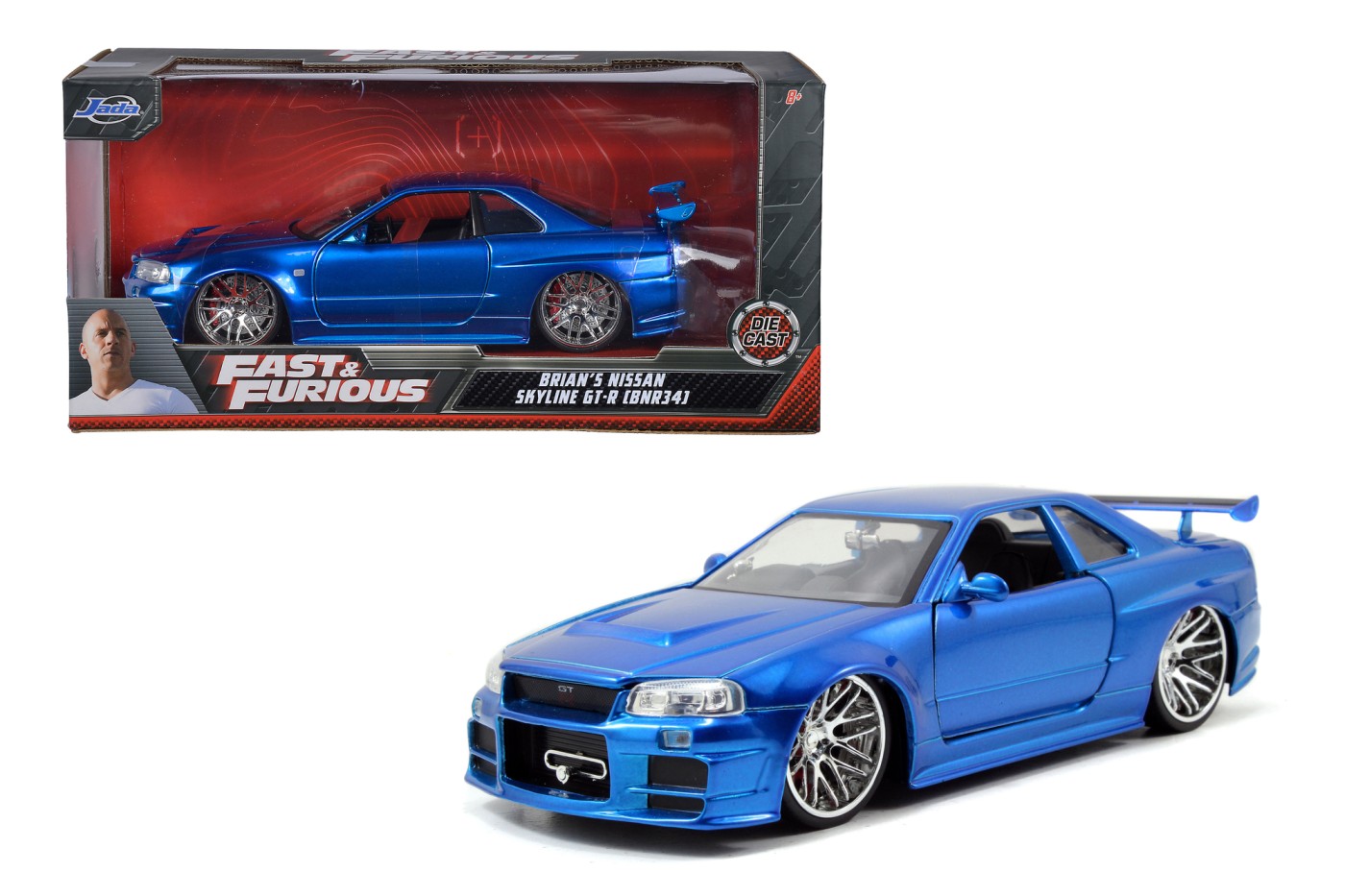 Masinuta metalica - Brian\'s Nissan Skyline Gt-r | JadaToys