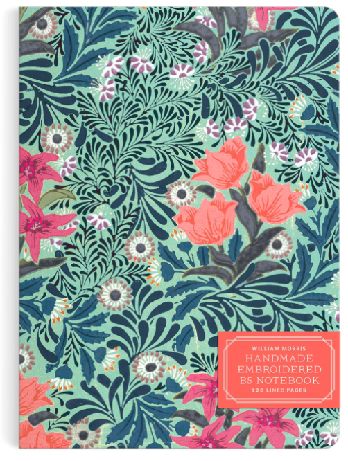 Carnet - William Morris Bower Handmade Embroidered | Galison - 2 | YEO